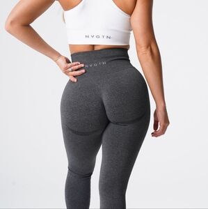 NVGTN Contour Seamless Leggings Speckled Shaping Stylish Black Size M